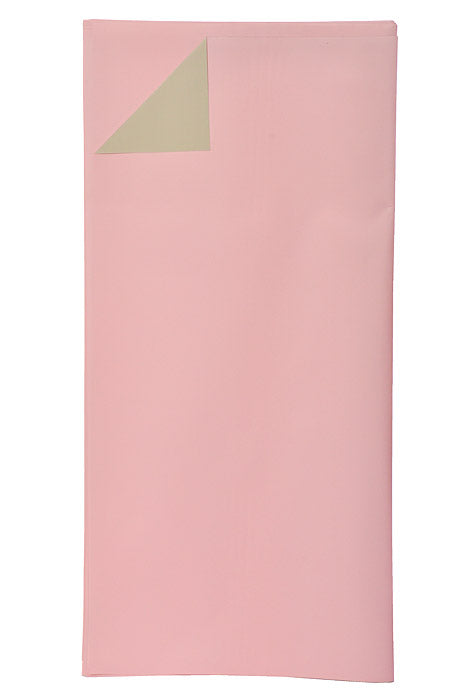 22.5" 2 Tone Waterproof Wrapping Paper Pink/Tan Pkg/20
