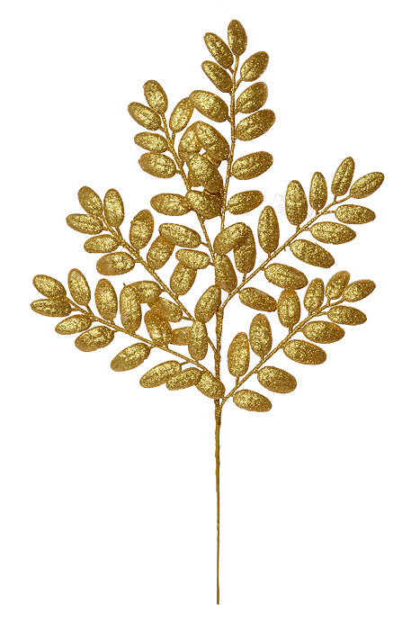 22" Honey Locust Glitter Spray Gold