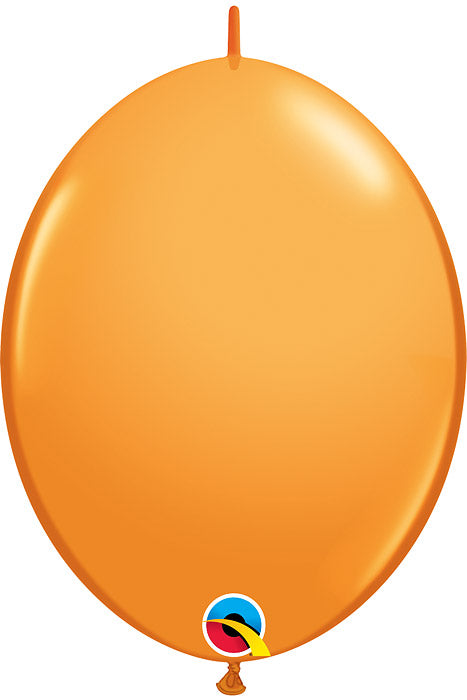 12" Quick Link Latex Balloon Orange Pkg/50