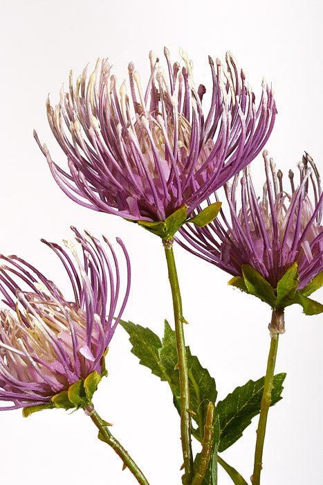 27" Artificial Leucospermum Spray Lavender