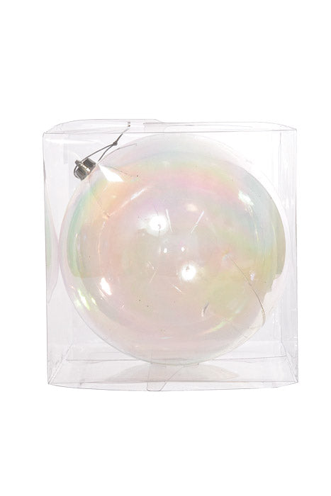 250Mm Ball Ornament Clear (Iridescent)
