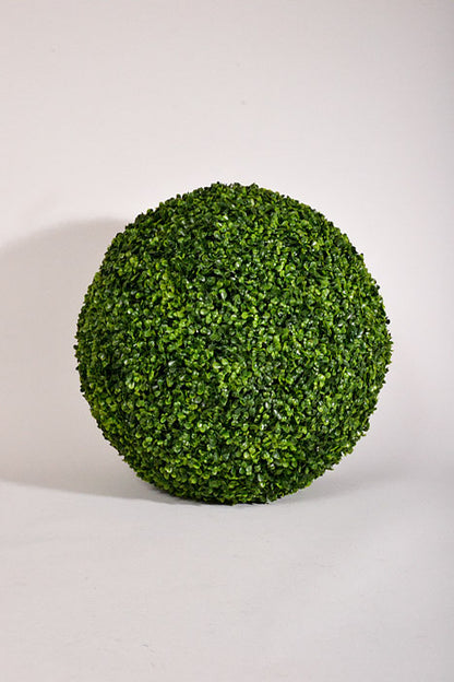 22" Artificial Boxwood Ball Green Two Tones