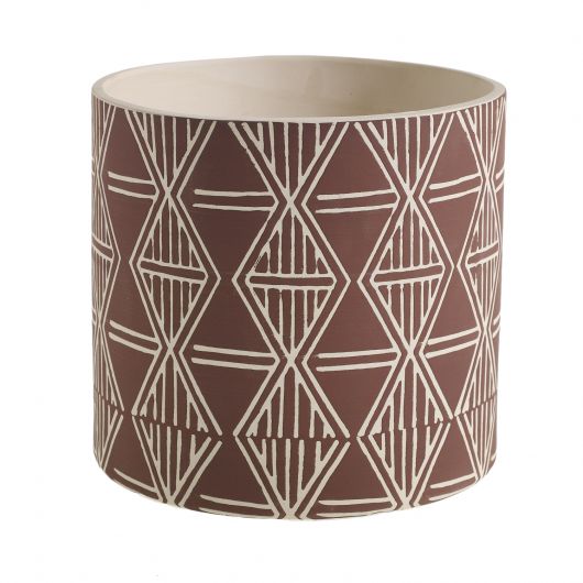 6.75" X 6.5" Sao Pot (Brown)