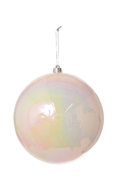 250mm Ball Ornament Candy (Apple/White/Iridescent)