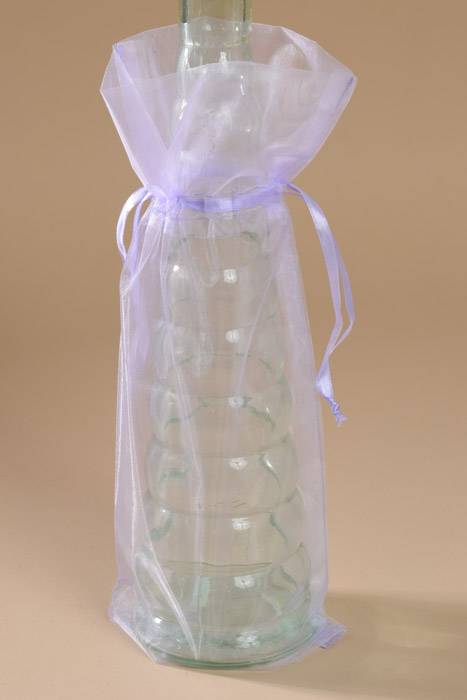 6.5" X 15" Wine Bag Lavender Pkg/12