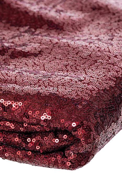 60&quot;x 5yds Sequin Netting Burgundy