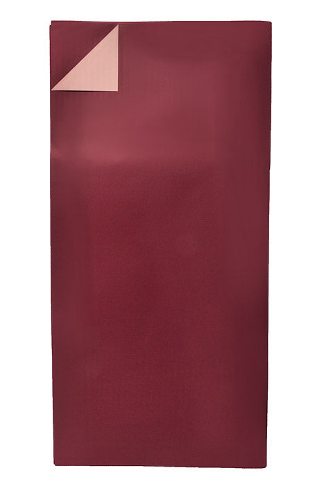 22.5" 2 Tone Waterproof Wrapping Paper Burgundy/Pink Pkg/20