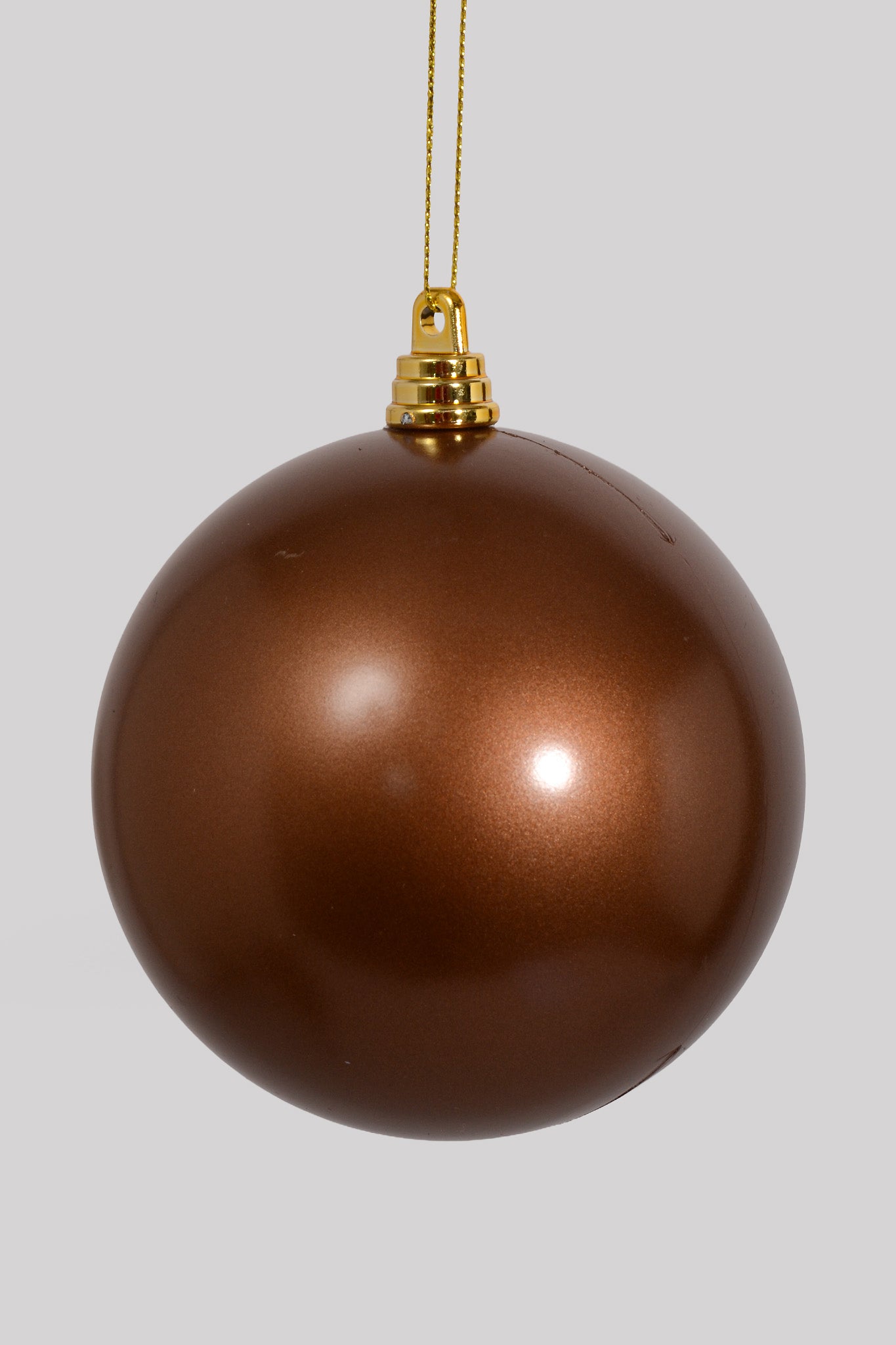 100MM Ornament Ball Bx/6 Matte Expresso