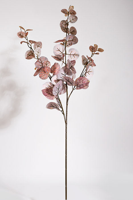 39" Silk Eucalyptus Spray Burgundy