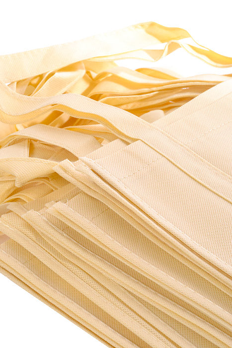 13.5" X 15" X 6" Non-Woven Fabric Bag Ivory (Pkg/10)