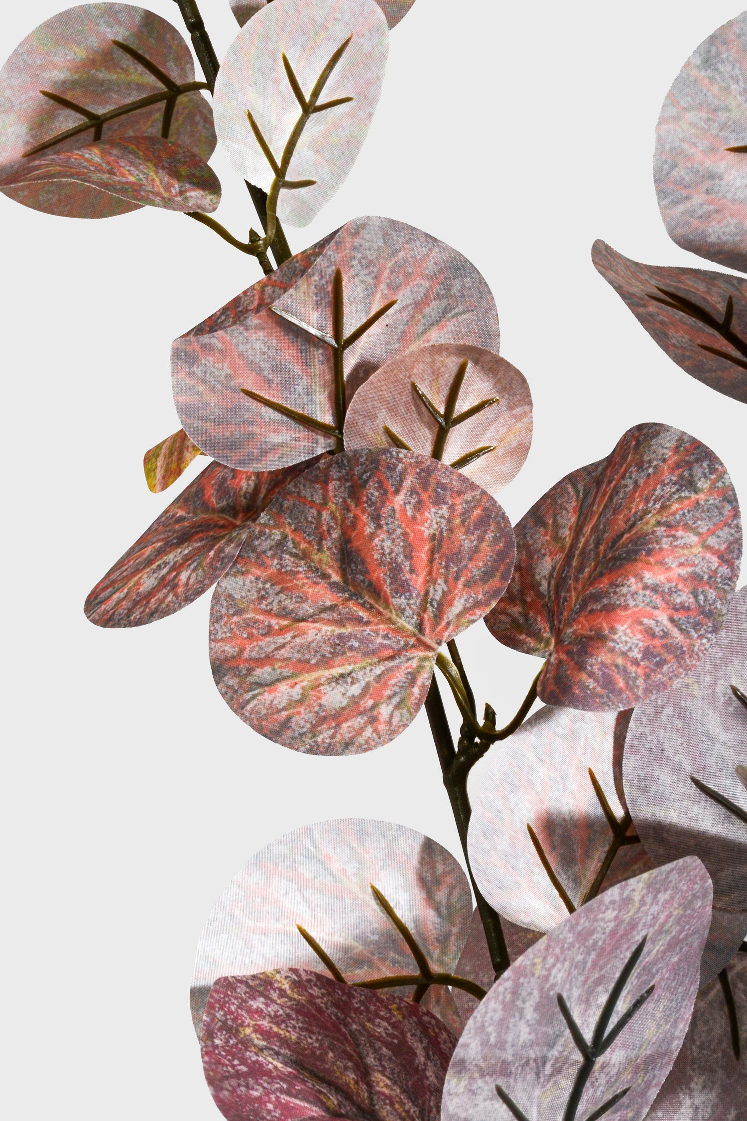39" Silk Eucalyptus Spray Burgundy
