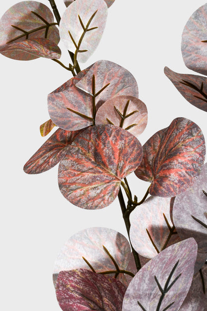 39" Silk Eucalyptus Spray Burgundy
