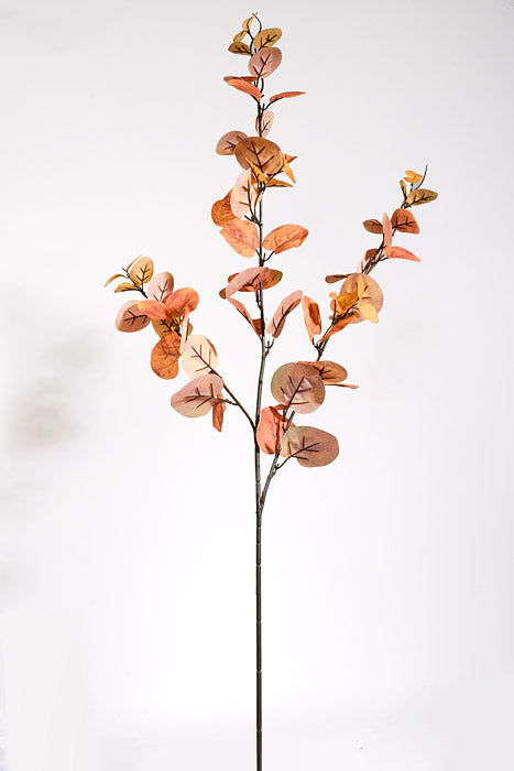 39" Silk Eucalyptus Spray Golden Yellow