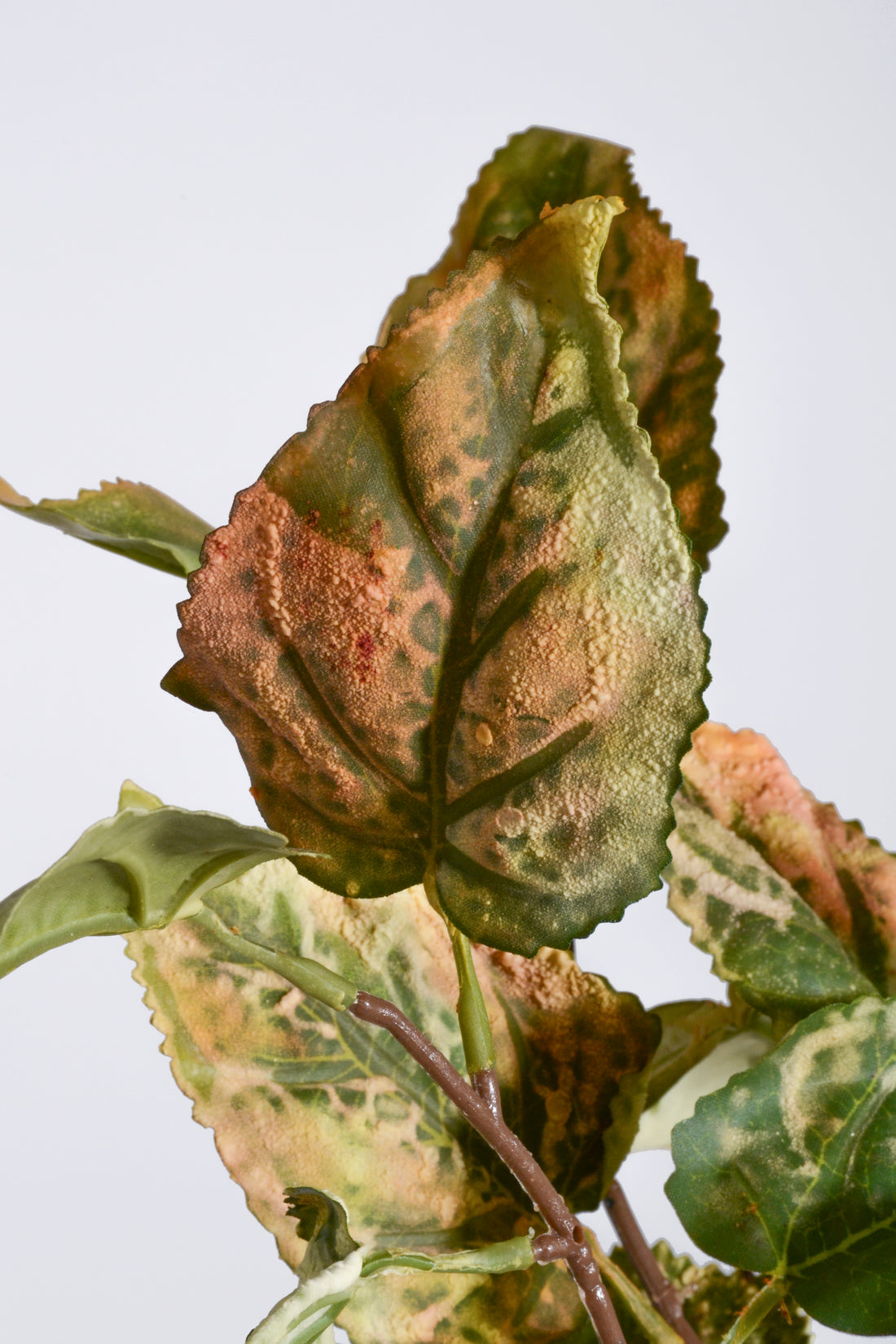 31.5" Artificial Poplar Leaf Spray Green/Yellow