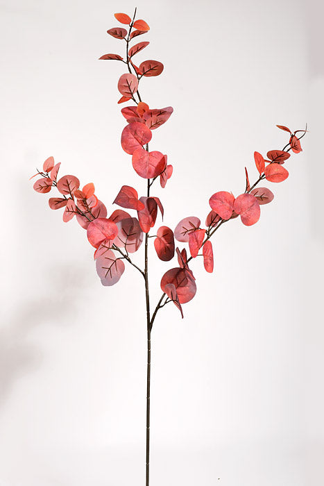 39" Silk Eucalyptus Spray Flame