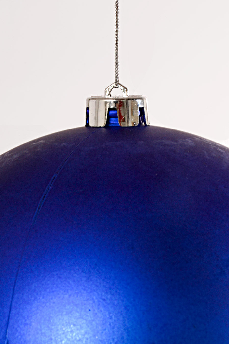 200MM Matte Plastic Ball Ornament Royal Blue
