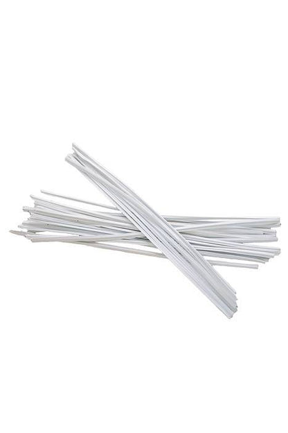 4" Twist Tie White App/500pcs
