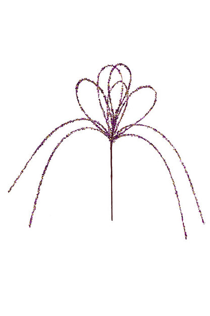 36" Sequin Loop Spray Magenta Gold