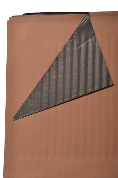22.5" 2 Tone Waterproof Wrapping Paper Kraft/Black Pkg/20
