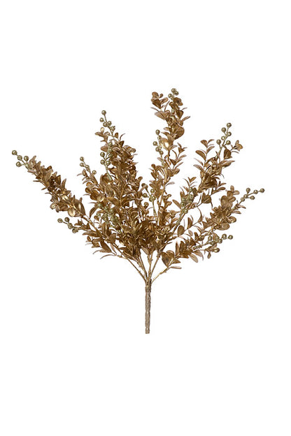 17" Boxwood Berry Bush Champagne