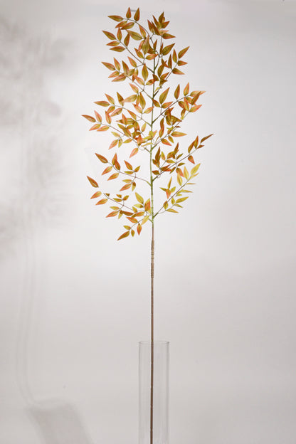 59" Silk Nandina Spray Brown