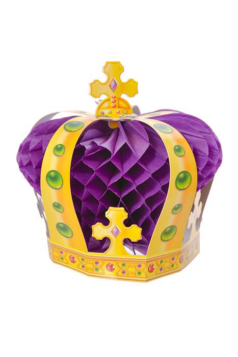 8" Mardi Gras Crown Centerpiece