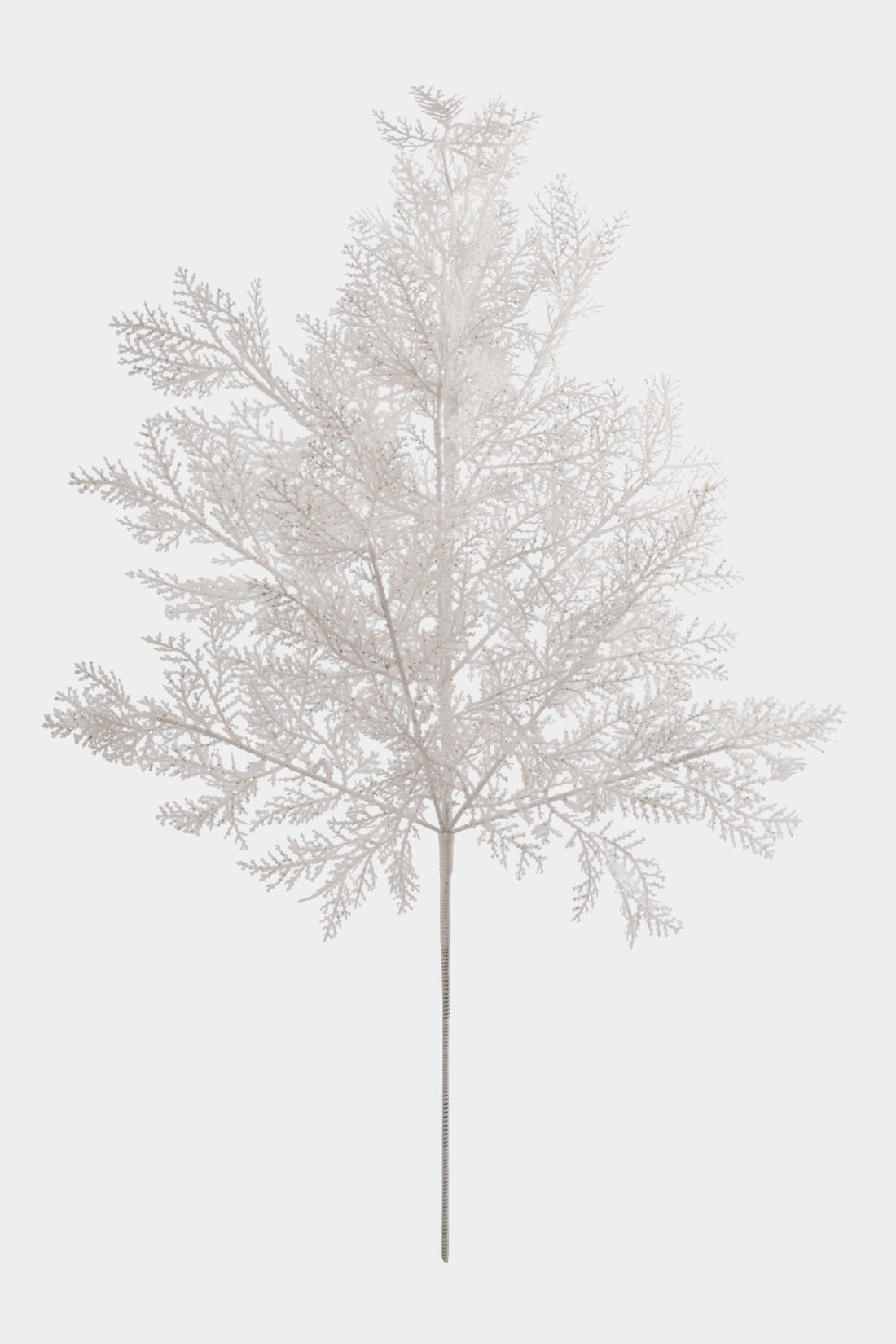 26" Glitter Pine Stem White