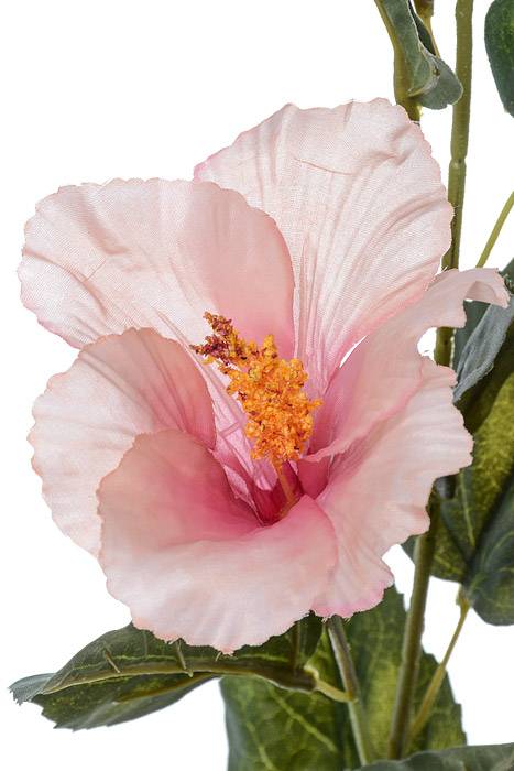 31" Silk Hibiscus Spray W/bud Pink