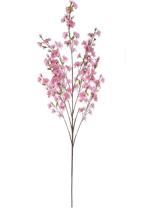 52" Silk Cherry Blossom Spray Dark Pink