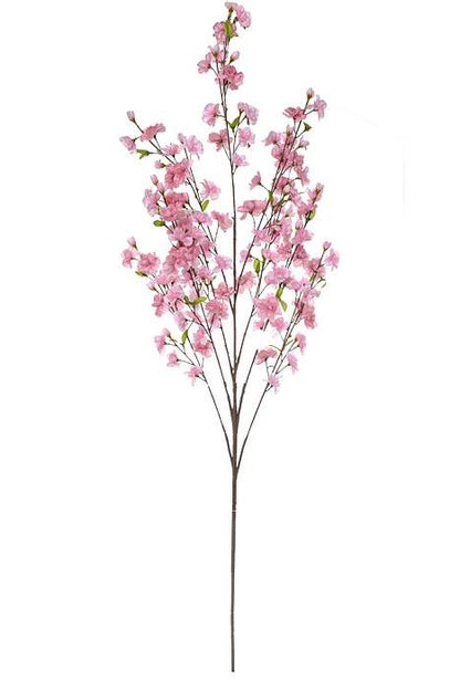 52" Silk Cherry Blossom Spray Dark Pink
