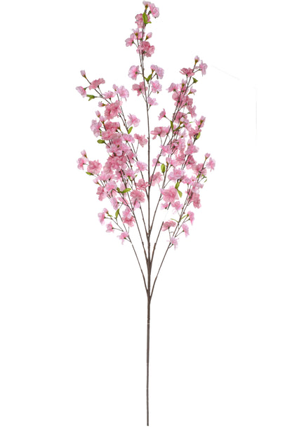 52" Silk Cherry Blossom Spray Dark Pink