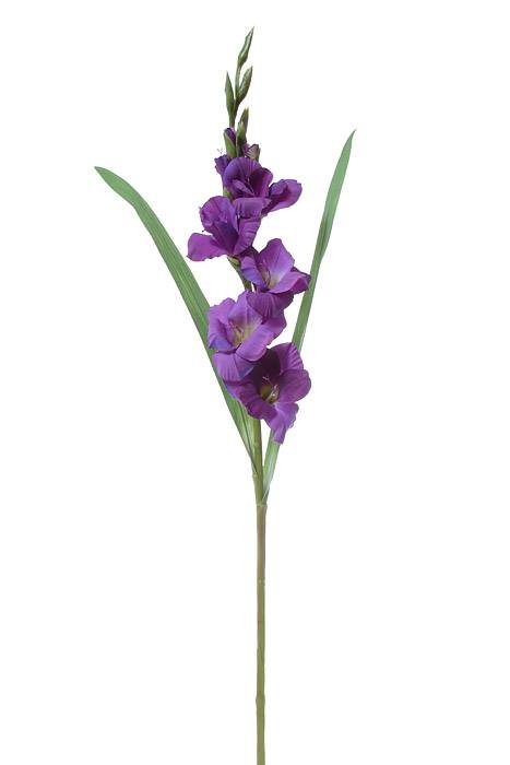 33" Silk Gladiolus Spray Purple
