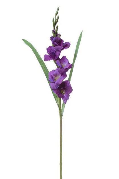 33" Silk Gladiolus Spray Purple