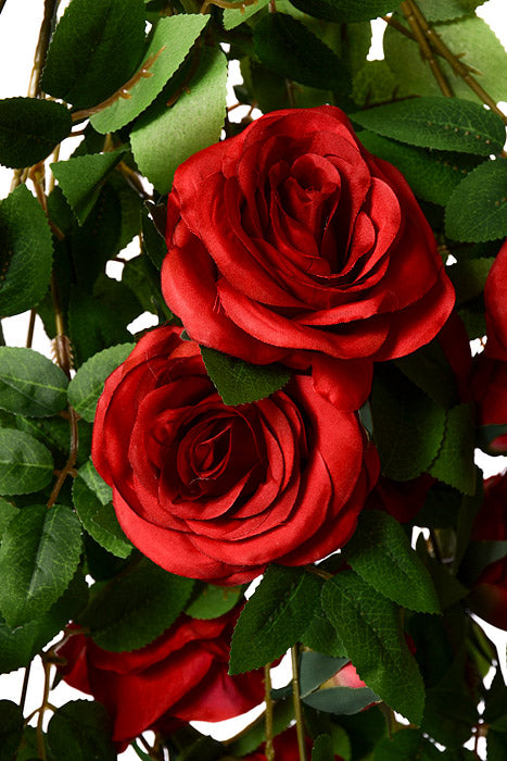 33.5" Rose Hanging Bush Red