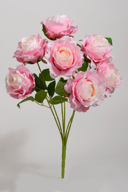 19" Silk Rose Bush Pink