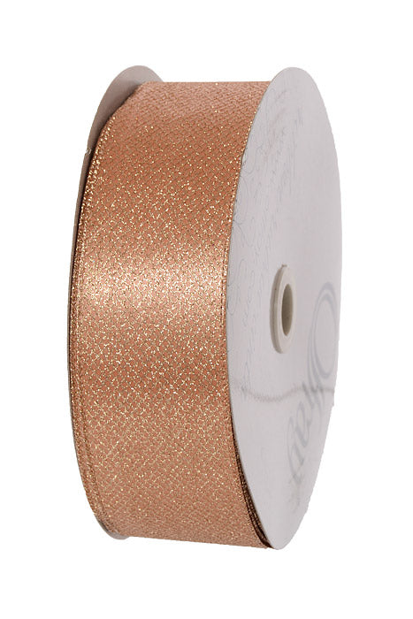 2.5" X 50Yds Wired Dalina Ribbon Rose Gold