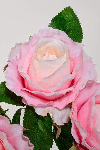 19" Silk Rose Bush Pink
