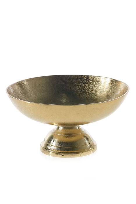 11.75" X 6" Metal Oscar Bowl Gold