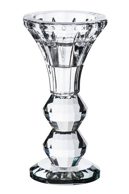 4.5&quot; Crystal Single Candle Holder Clear