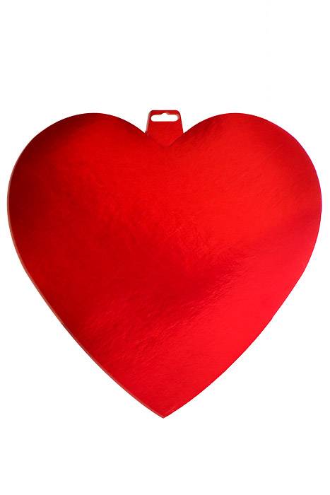 15" Foil Heart Cutout Red Pkg/3