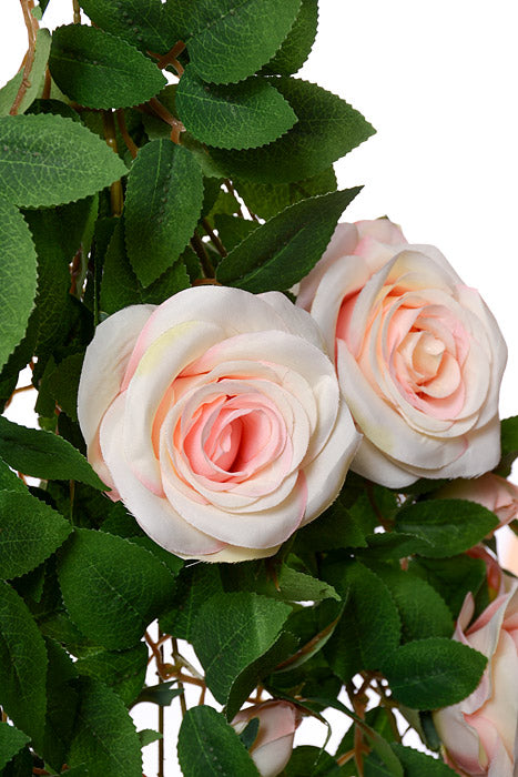 33.5" Rose Hanging Bush Light Pink