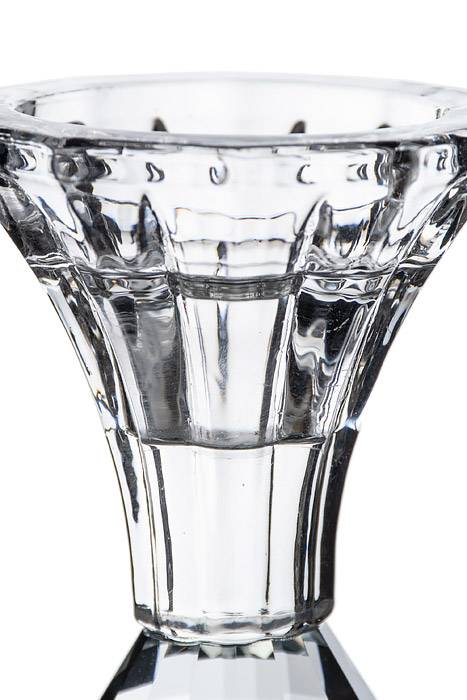4.5&quot; Crystal Single Candle Holder Clear