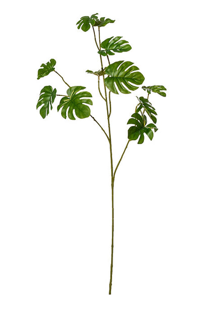 31" Monstera Leaf Spray Green