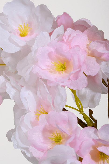 25" Silk Cherry Blossom Spray Light Pink