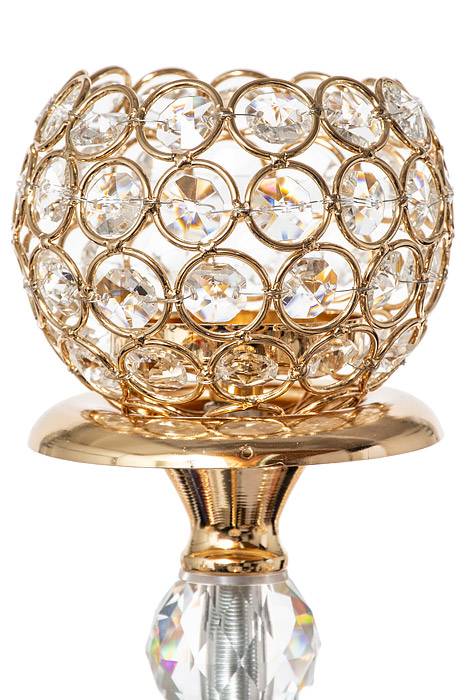 32&quot; Metal 5-glite Candelabrum Gold