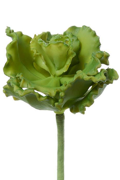 11" Artificial Curly Echeveria Green