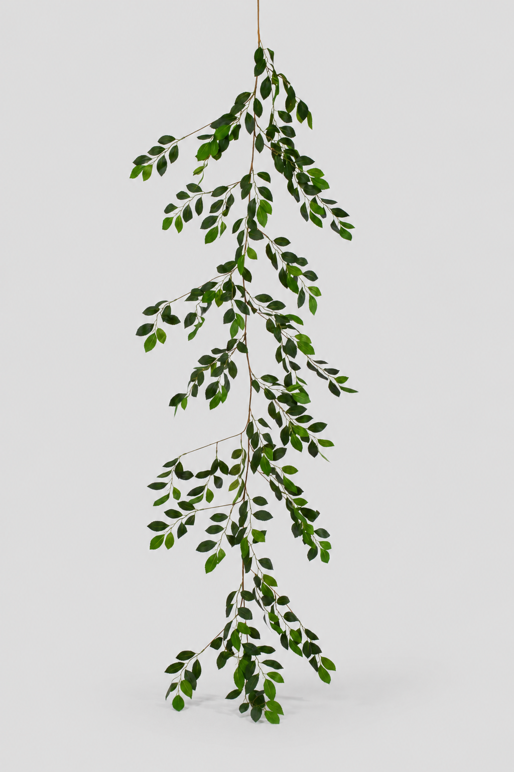 72" Artificial Rose Leaves Garland Green