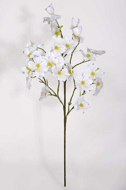31" Silk Northern Dogwood Spray White