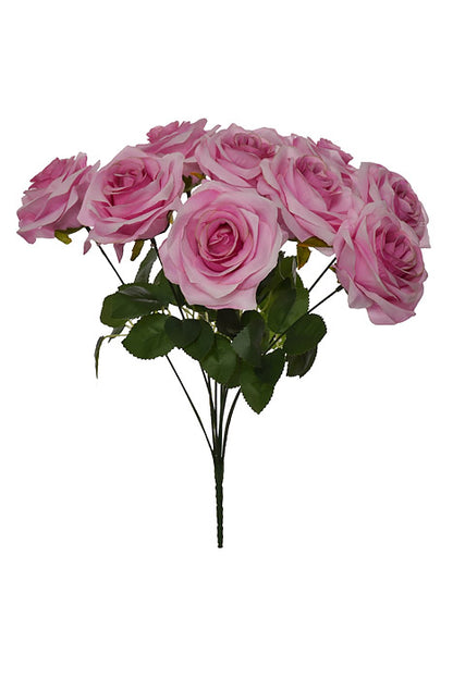 18.5" Silk Rose Bush Lilac