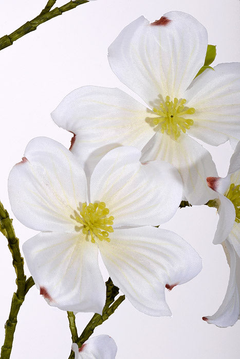 31" Silk Northern Dogwood Spray White
